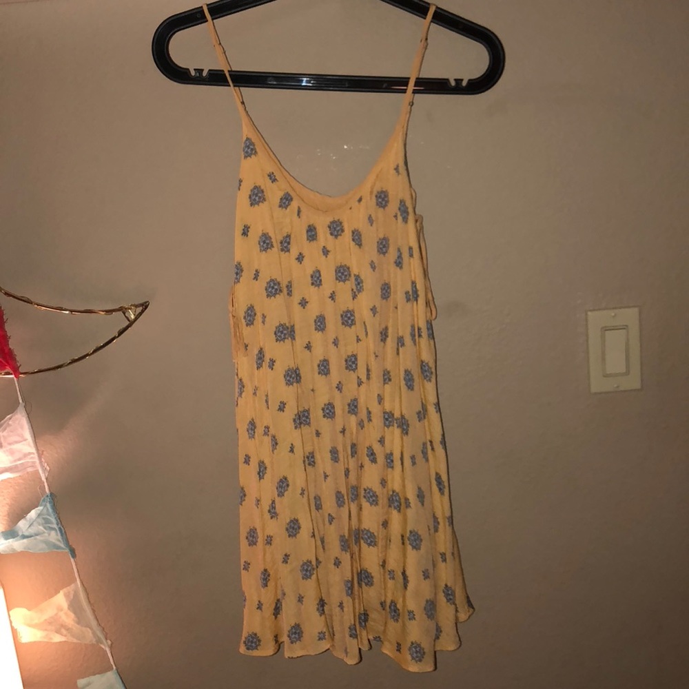 Yellow mini dress size small